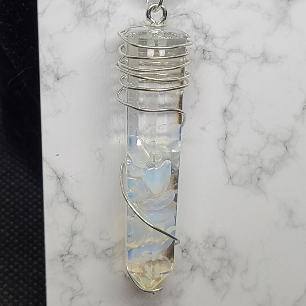 Handcrafted Opalite Crystal Necklace
